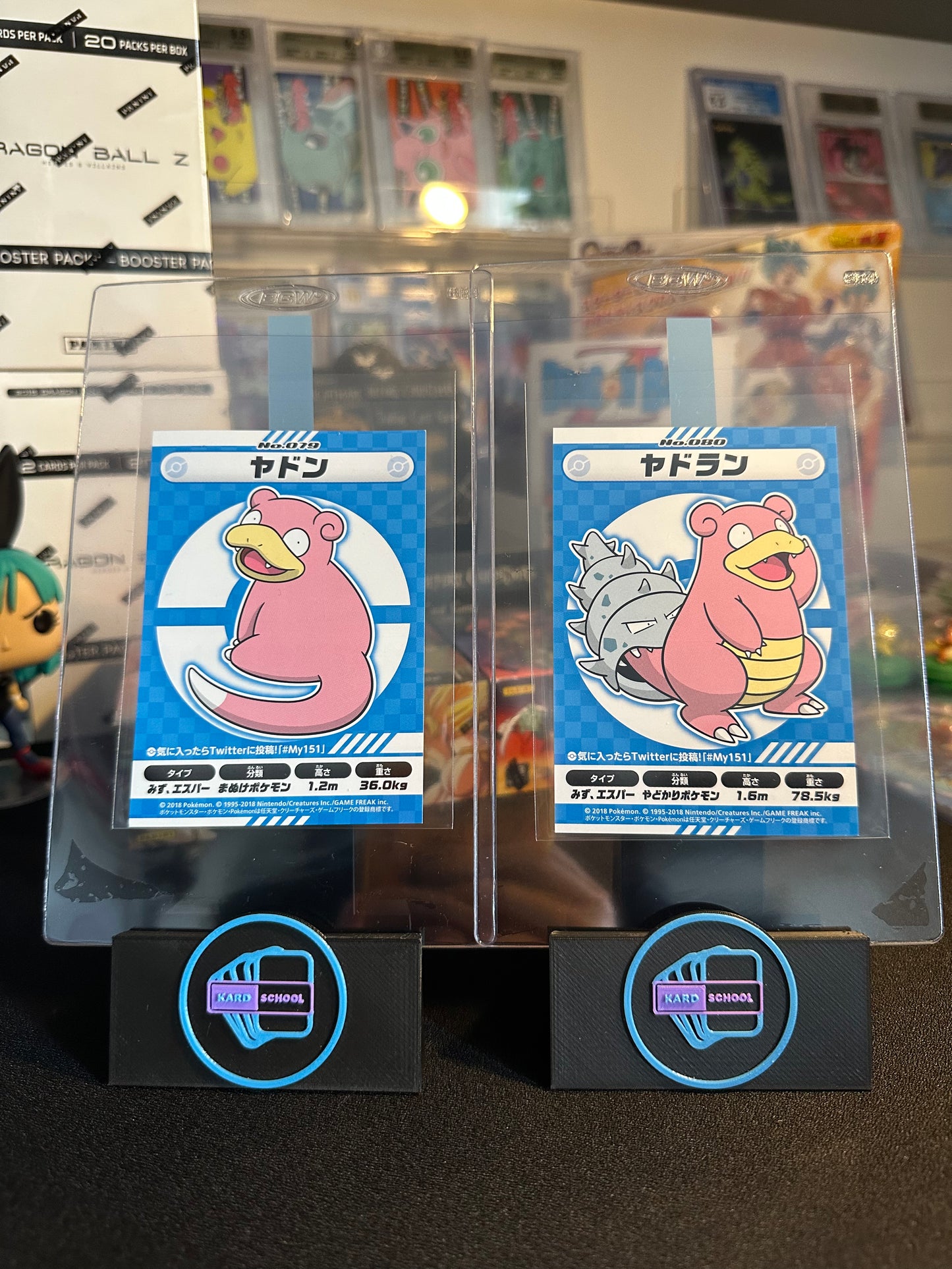 Pokemon My 151 Sticker Campaign Exclusive Slowpoke - Slowbro 2018 Japanese