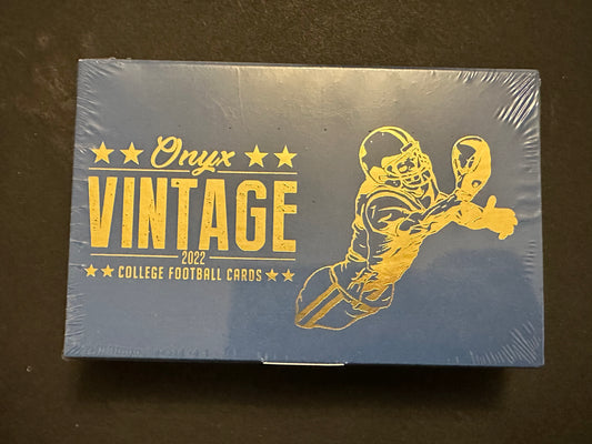 2022 Onyx Vintage Collection College Football Hobby Box