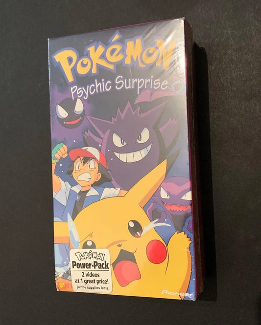 Vhs Sealed Pioneer Pokémon Power Pack Psychic Surprise Primeape Problems Rare.